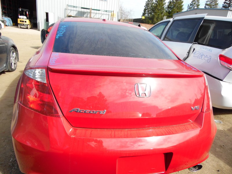 2008 HONDA ACCORD EX-L RED COUPE 3.5L AT A18746
